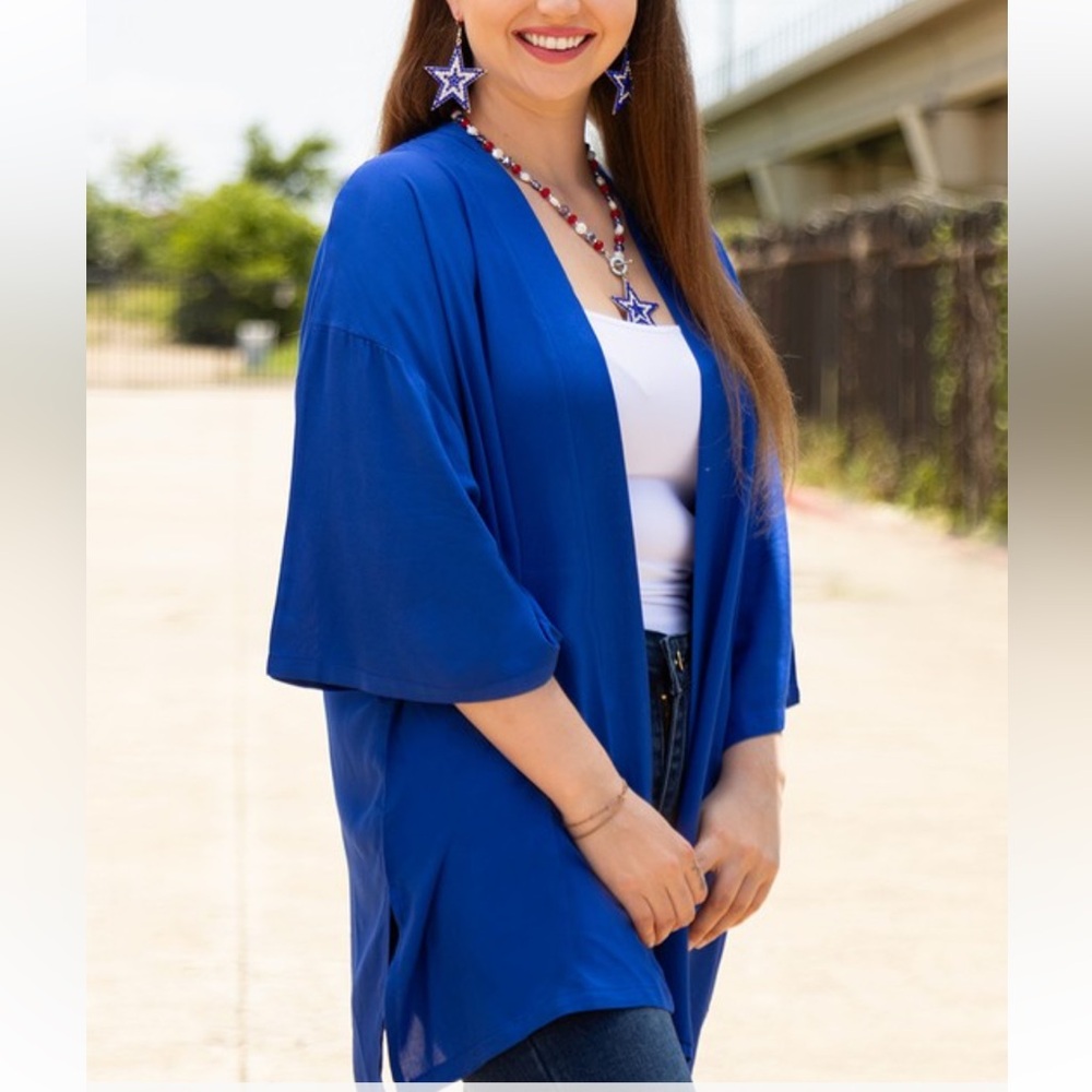 Royal Blue Short Duster